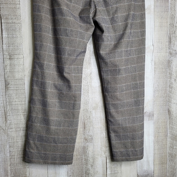 L.L Bean Plaid Houndstooth Black/Tan Dresspants. Size 12 Petite. Item 500955 - Picture 5 of 12